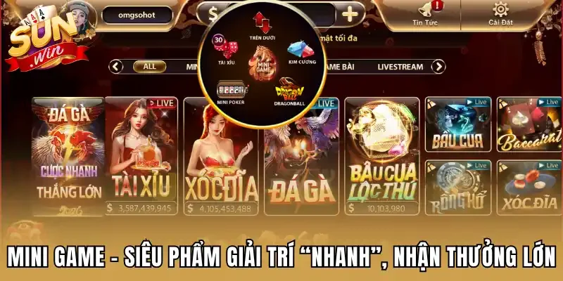 Mini game - Siêu phẩm giải trí “nhanh”, nhận thưởng lớn